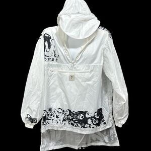 NWT GFFZ Japanese, black and white windbreaker